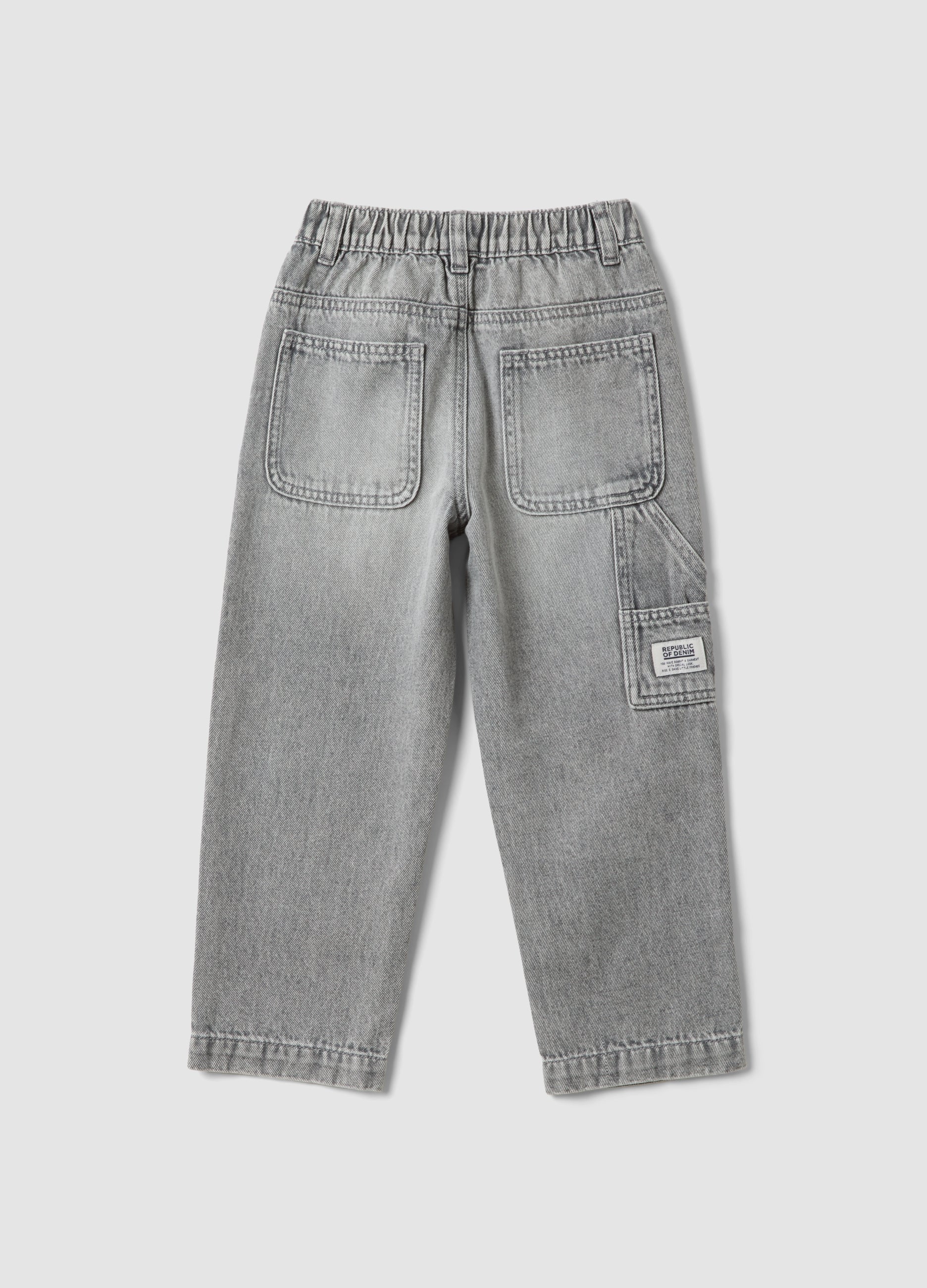 OVS Grey cotton denim joggers