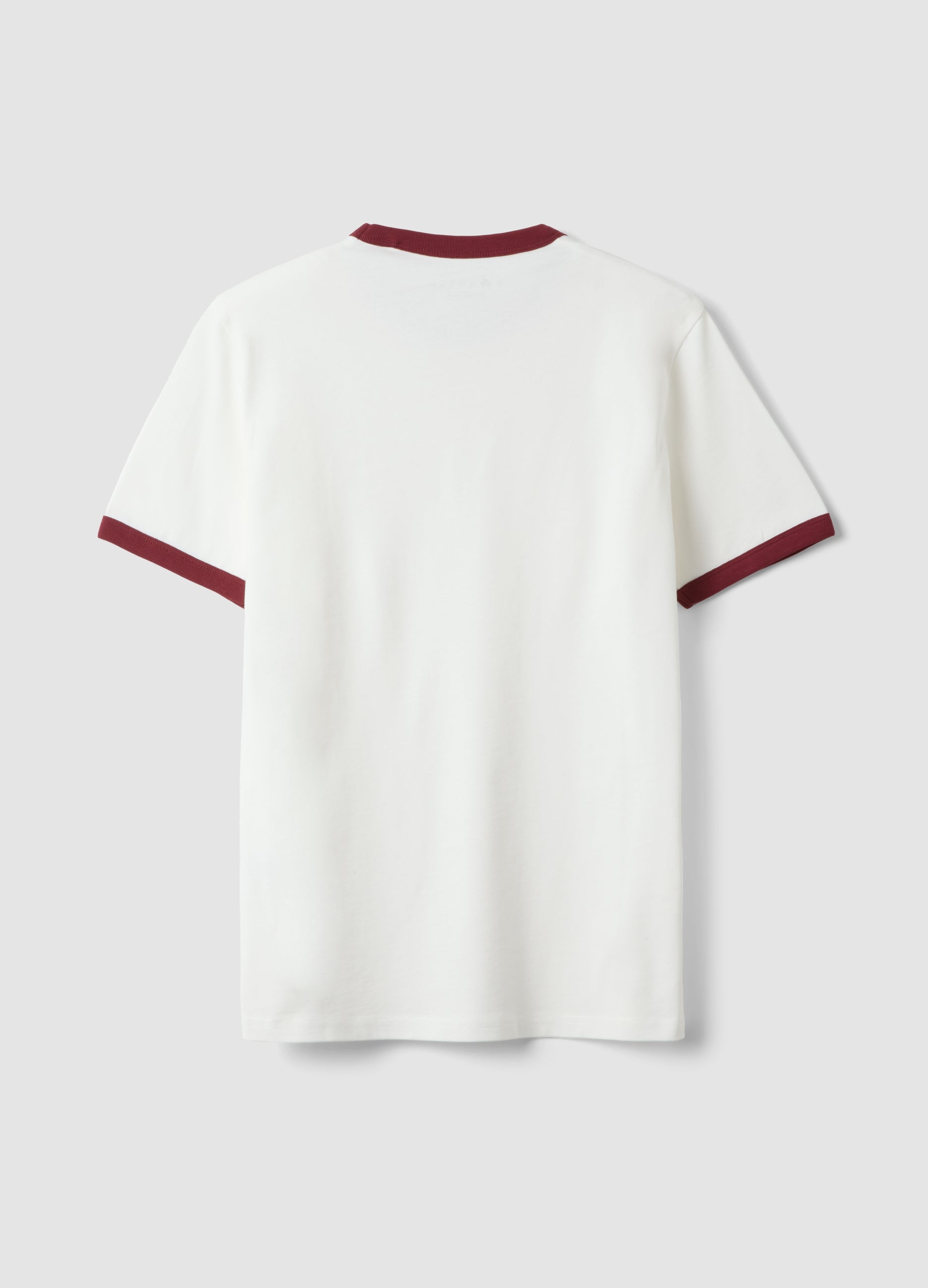OVS White Crew-Neck Fitted T-Shirt In Pure Cotton