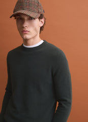 OVS Green pure cotton crew-neck jumper, regular fit
