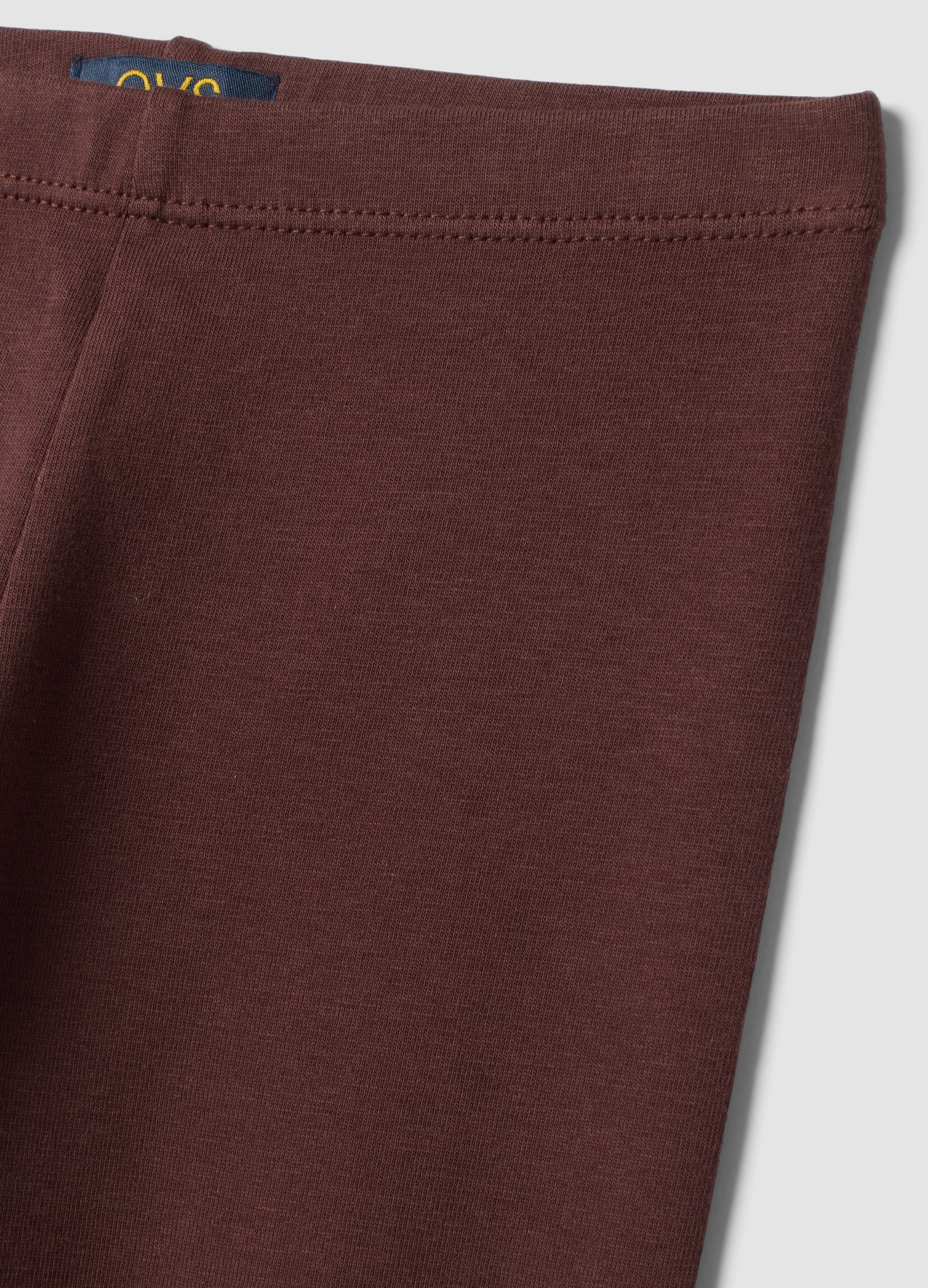 OVS Brown skinny-fit stretch cotton leggings