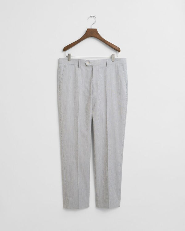 Slim Fit Tapered Seersucker Suit Pants