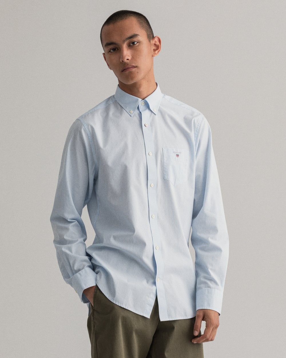 Regular Fit Banker Broadcloth Shirt