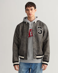Gant Leather Gant Varsity Jacket