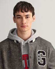 Gant Leather Gant Varsity Jacket