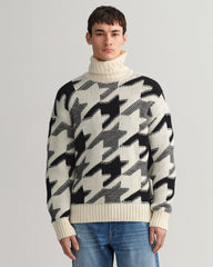 Gant Houndstooth Rollneck Sweater