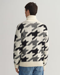 Gant Houndstooth Rollneck Sweater
