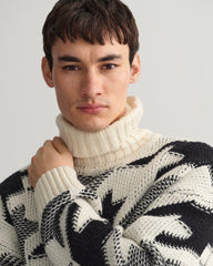 Gant Houndstooth Rollneck Sweater