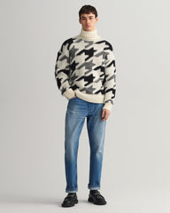 Gant Houndstooth Rollneck Sweater