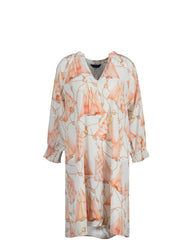 Sailing Print V-Neck Dress