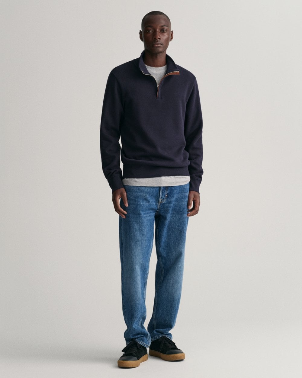 Gant Sacker Rib Half-Zip Sweatshirt