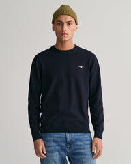 Gant Classic Cotton Crew Neck Sweater