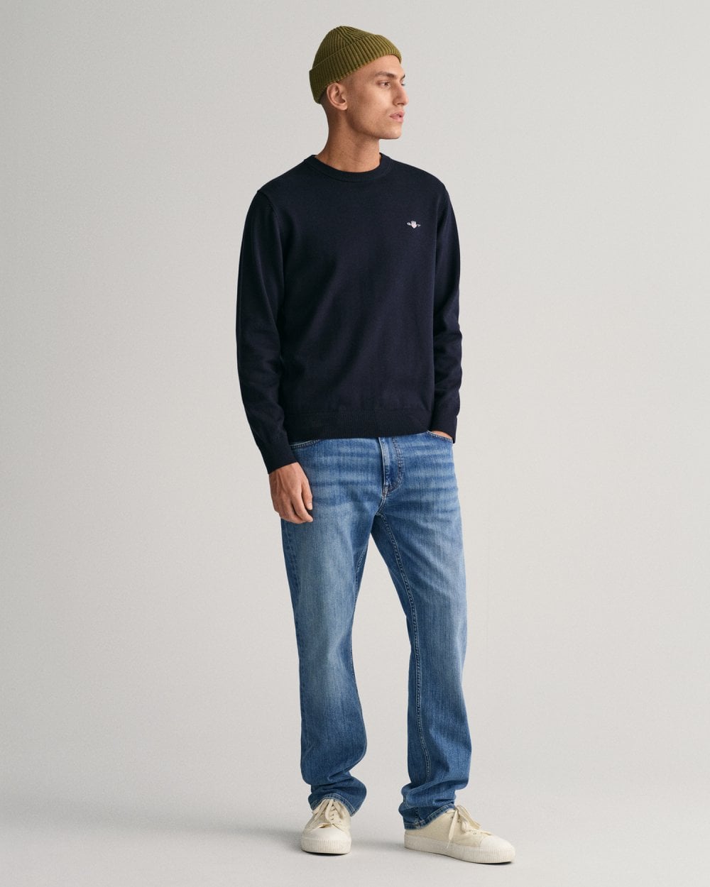 Gant Classic Cotton Crew Neck Sweater