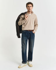 REG SHIELD HALF ZIP SWEAT Brown / S