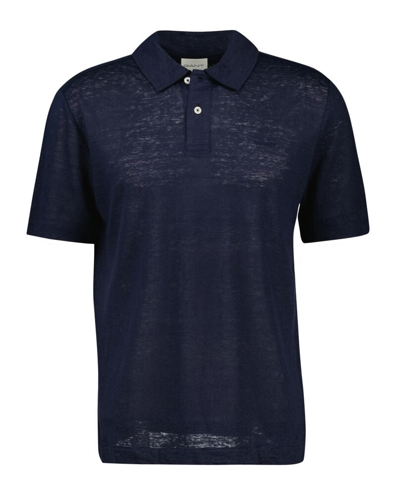 LINEN SS POLO Blue / S