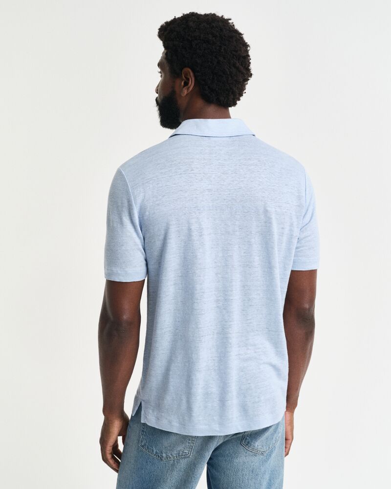LINEN SS POLO Blue / S