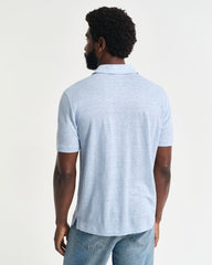 LINEN SS POLO Blue / S