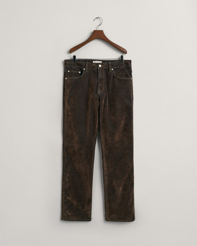 Gant Relaxed Fit Flocked Velvet Jeans