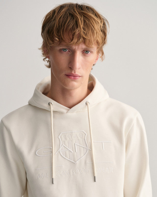 Gant Tonal Shield Hoodie