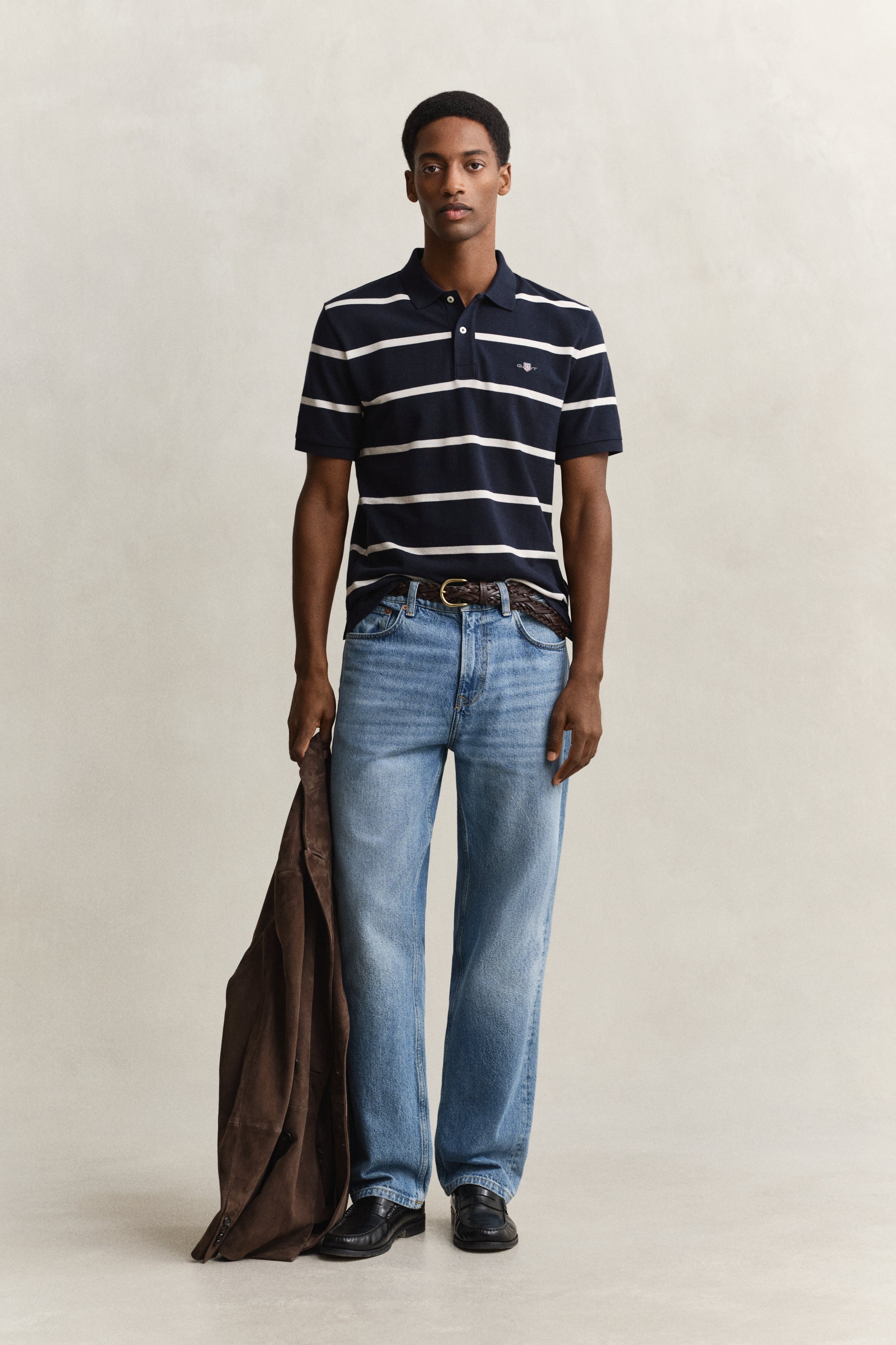 Striped Short Sleeve Polo
