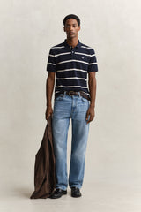 Striped Short Sleeve Polo