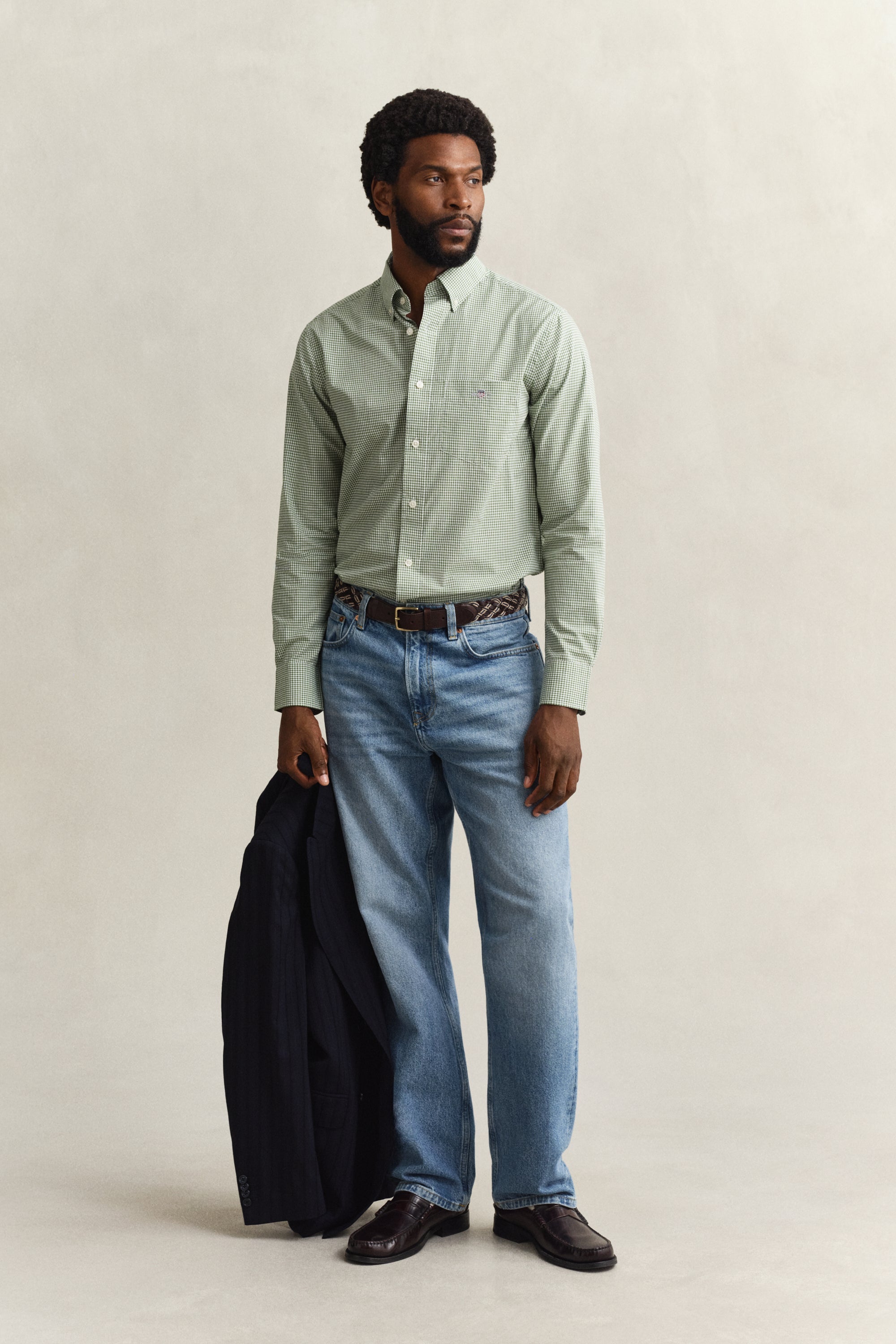 Regular Classic Poplin Gingham Shirt