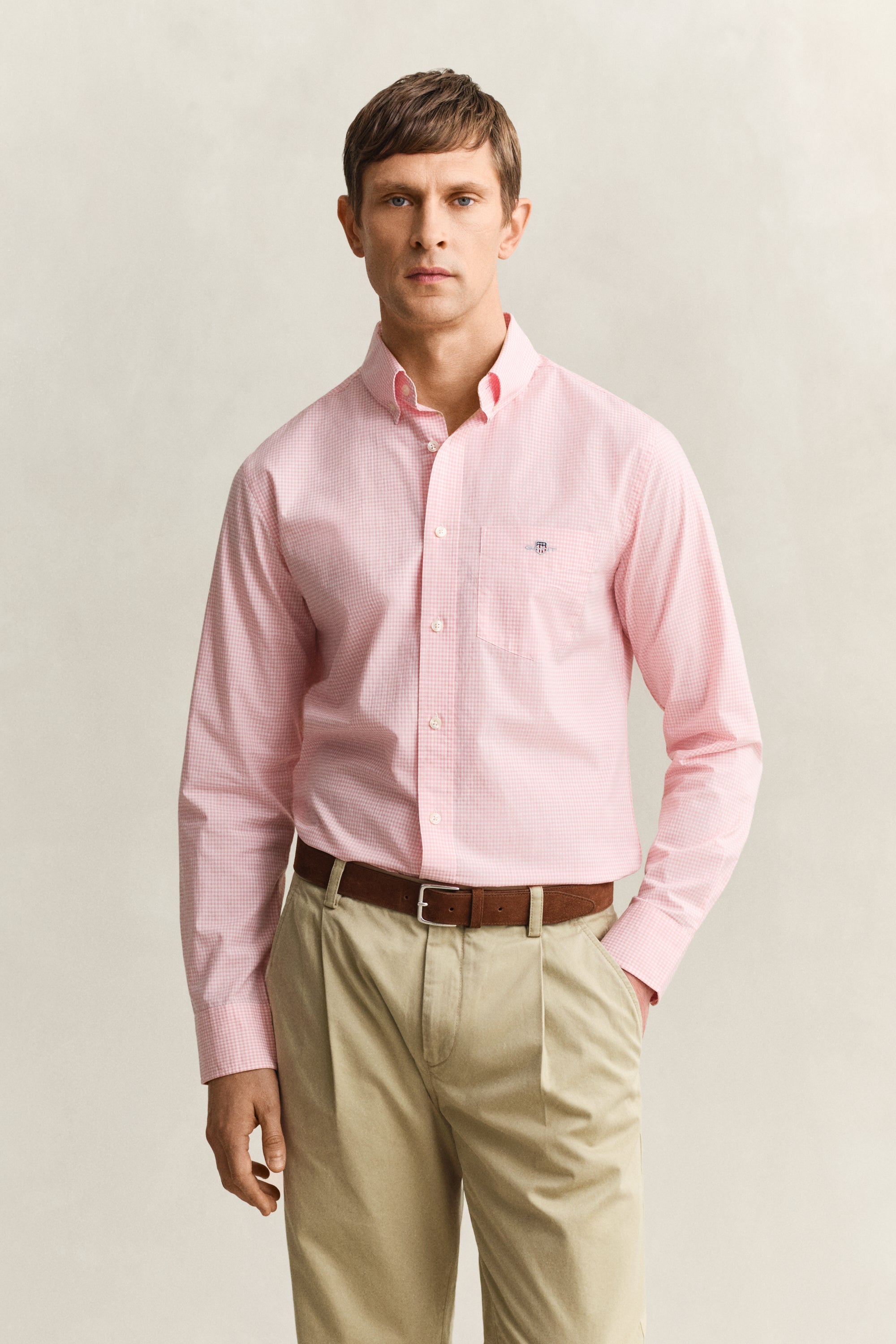 Regular Classic Poplin Gingham Shirt