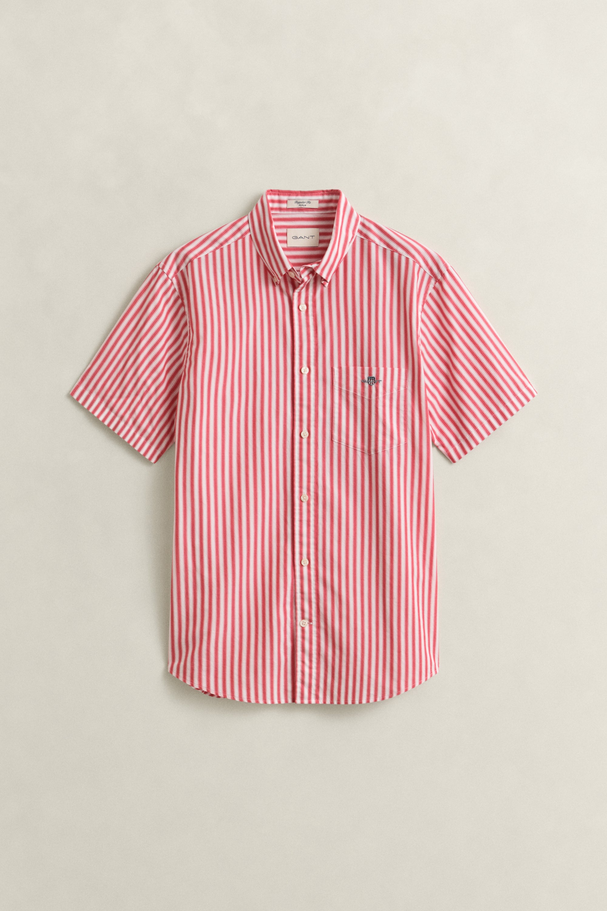Regular Classic Poplin Stripe SS Shirt