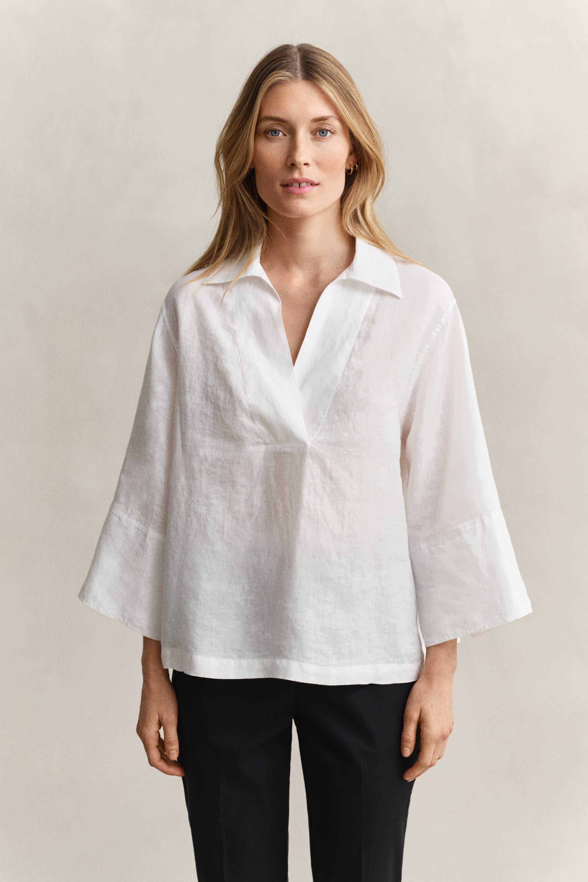 Relaxed Linen Popover Shirt