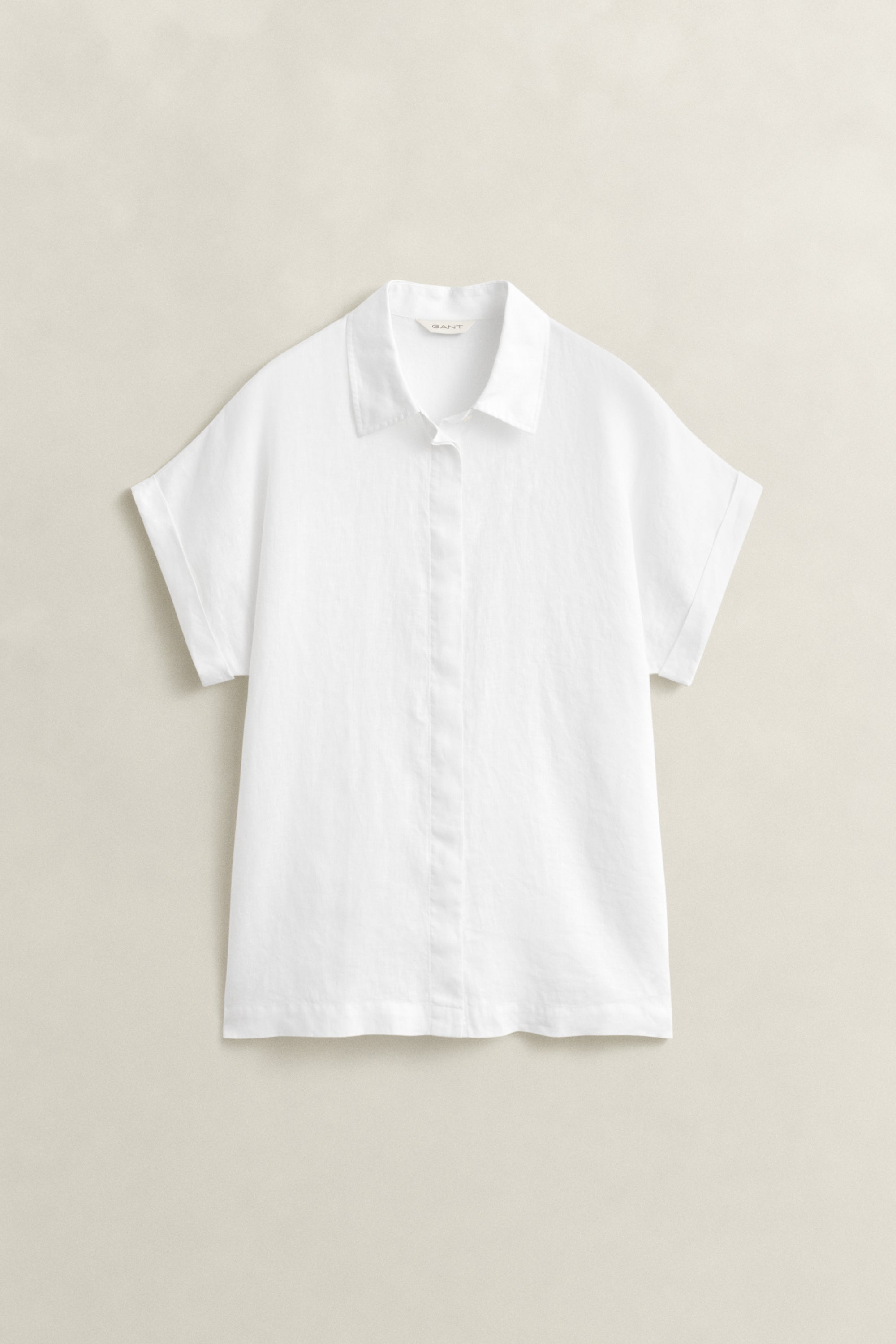 Linen Cap Sleeve Shirt
