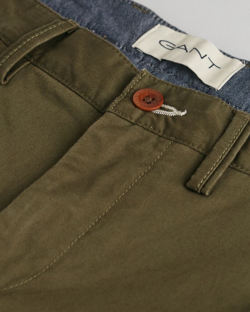Slim Fit Twill Shorts