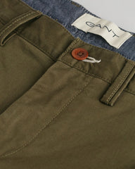 Slim Fit Twill Shorts