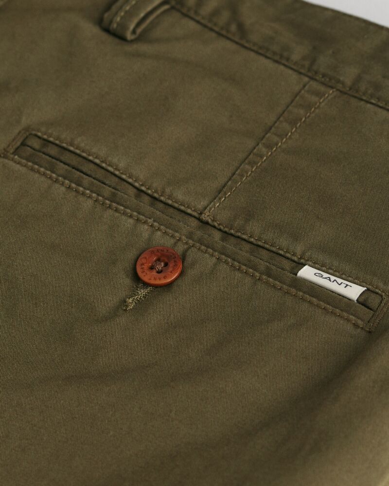 Slim Fit Twill Shorts