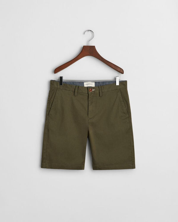 Slim Fit Twill Shorts