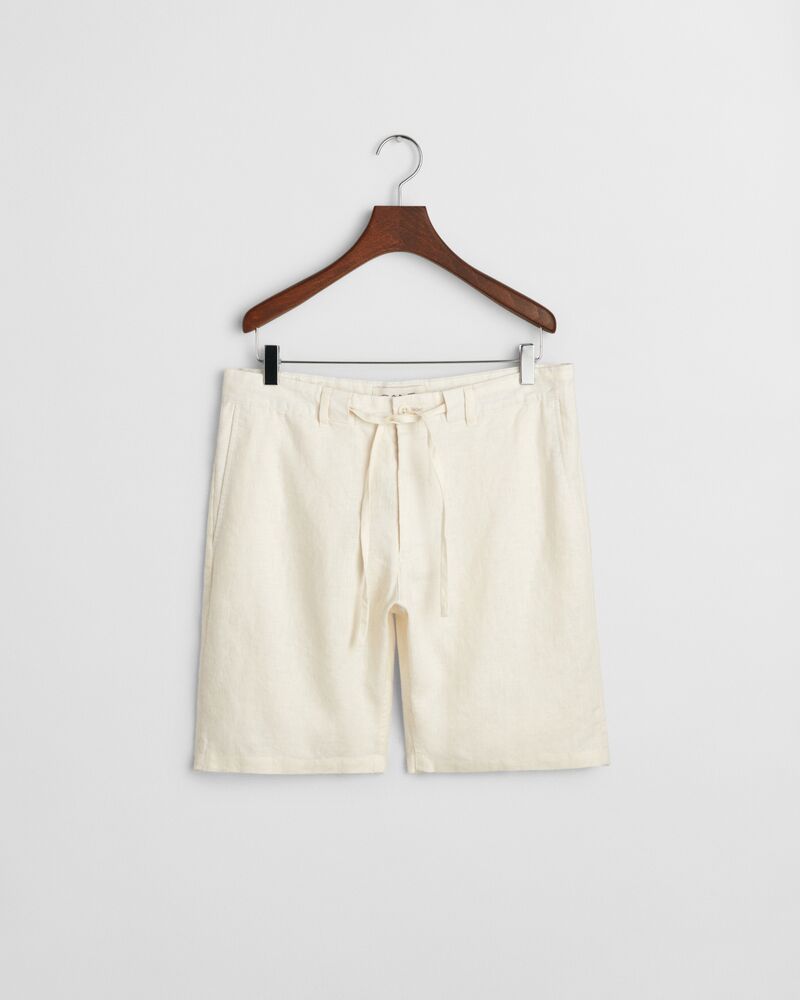 RELAXED LINEN DS SHORTS Beige / S