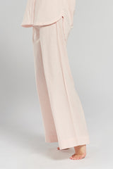 Peachaus Chicory Striped Woven Cotton Trousers