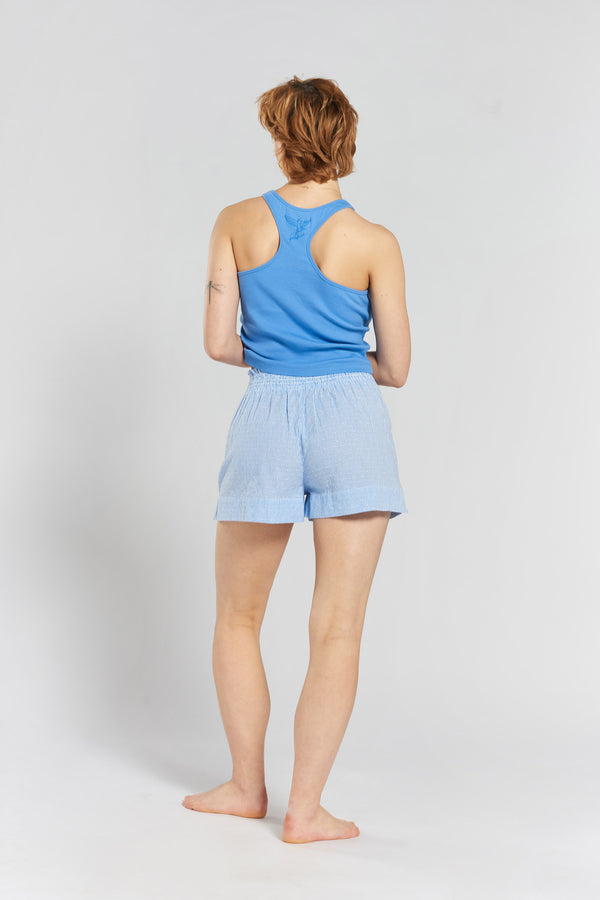 Peachaus Lomandra Striped Woven Cotton Shorts