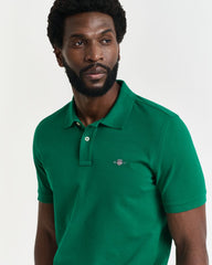 REG SHIELD SS PIQUE POLO Green / S