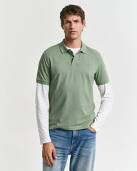 REG SHIELD SS PIQUE POLO Green / S