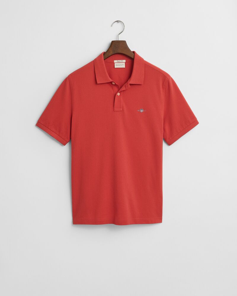 REG SHIELD SS PIQUE POLO Red / S
