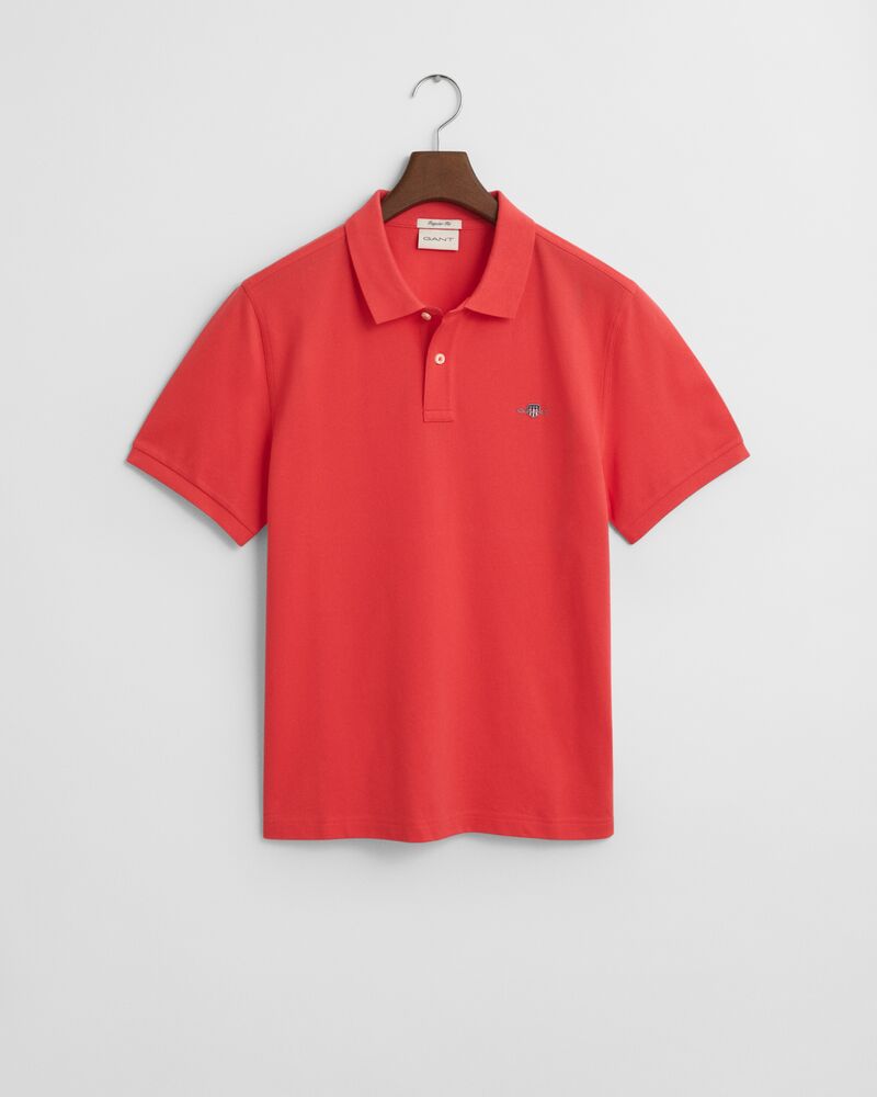 REG SHIELD SS PIQUE POLO Red / S