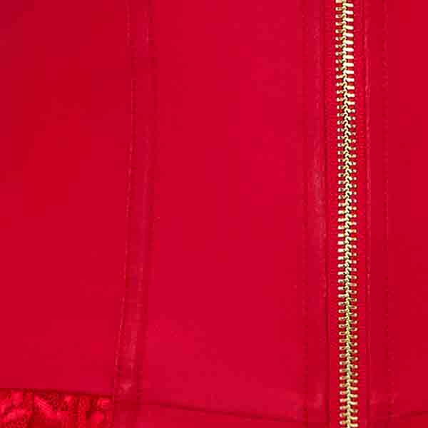 Ann Summers Tasha PU Peep Hole Zip Through Crotchless Teddy Lingerie