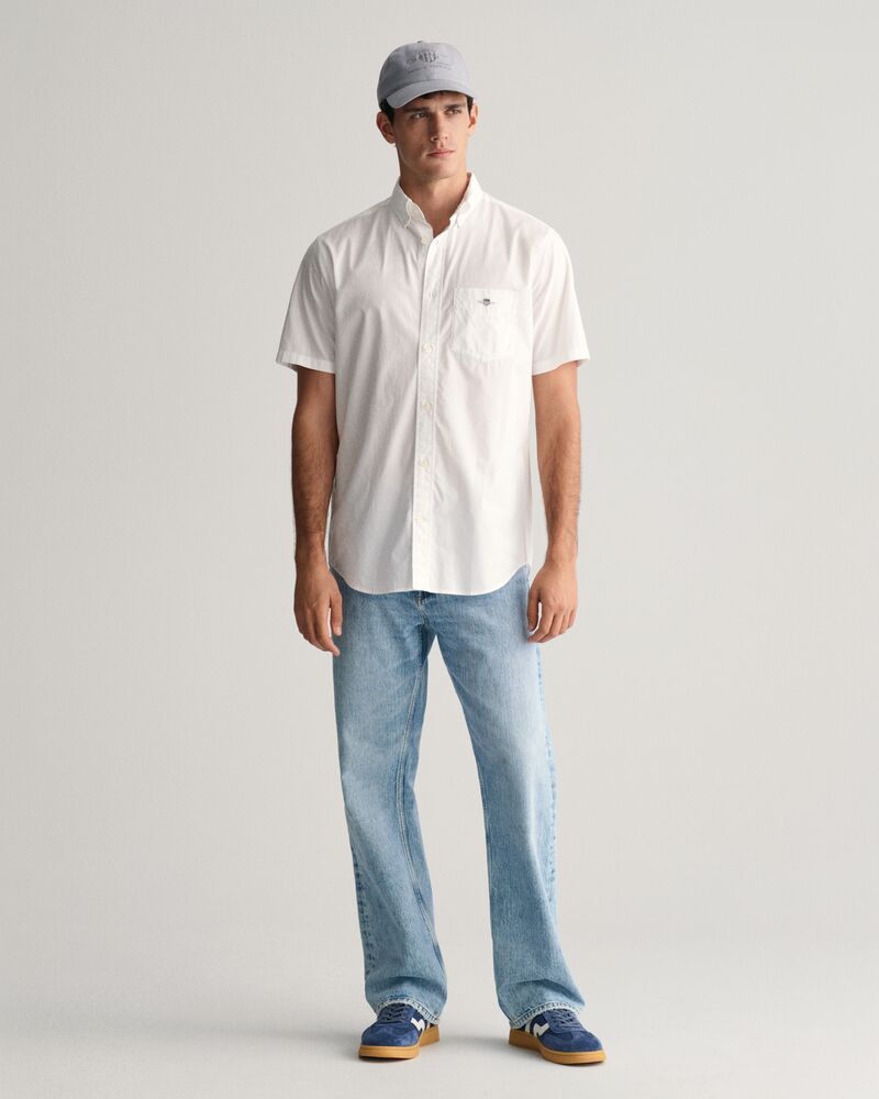 Regular Fit Classic Poplin Short Sleeve Shirt