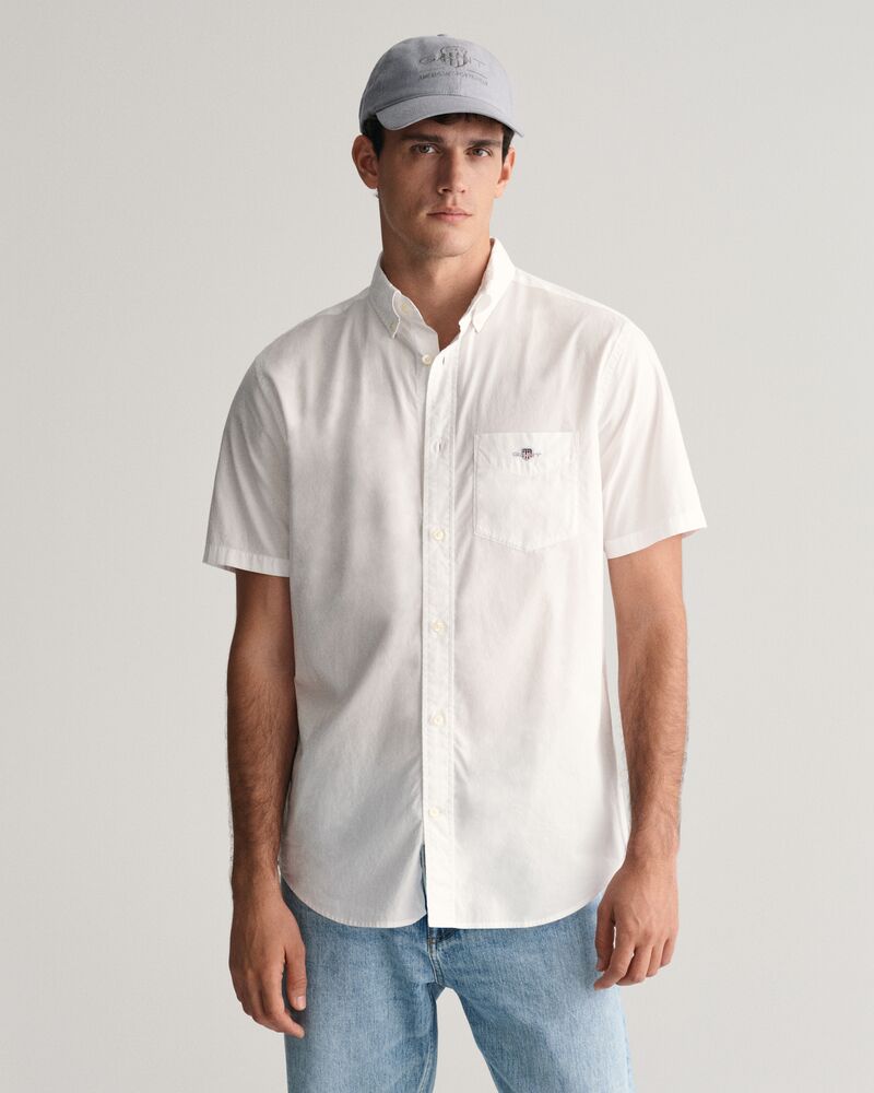Regular Fit Classic Poplin Short Sleeve Shirt