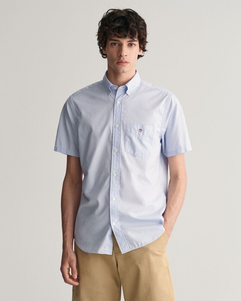 Regular Fit Classic Poplin Short Sleeve Shirt