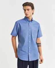 REG CLASSIC OXFORD SS SHIRT Blue / S