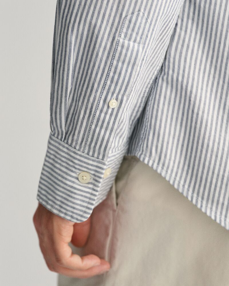 Slim Fit Banker Stripe Classic Oxford Shirt