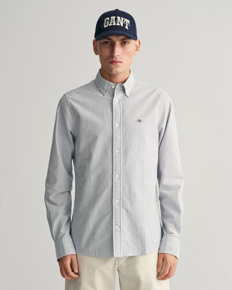 Slim Fit Banker Stripe Classic Oxford Shirt