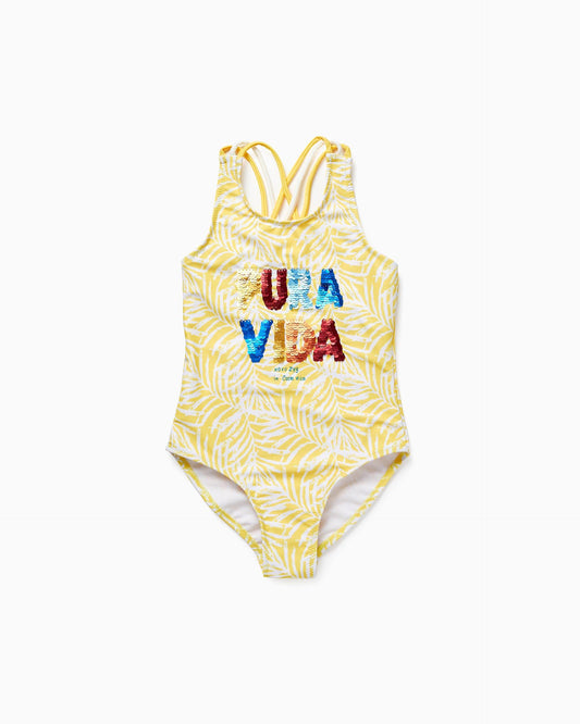 Swimsuit With Uv 80 Protection For Girls 'Pura Vida'