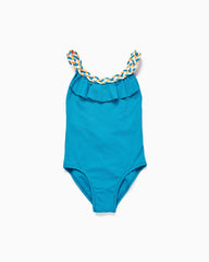 Swimsuit With Braided Strap For Girls