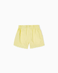 Shorts With Broderie Anglaise For Girls